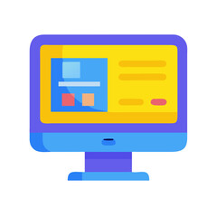 Desktop computer monitor Material SVG Icon