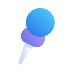 Push pin with round head Material SVG Icon