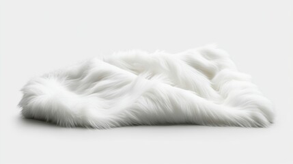 Extra soft fluffy blanket isolated Clean White Background