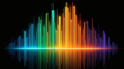 Colorful Light Spectrum Abstract Graphic