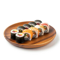 assiette de sushi et maki