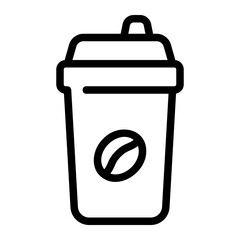 coffee line icon