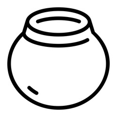 gourd mate line icon