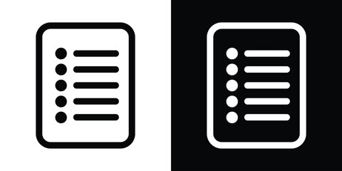 Table of contents icon filled flat sign concept for web design.