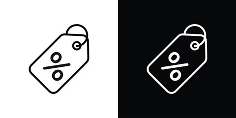 Tags icon filled flat sign concept for web design.