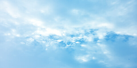  Daylight natural daylight, blue Panorama, sky, soft background, fresh weather, image surface, foggy pattern, white cloud,s air fluff, sunny clouds