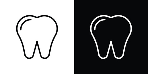 Teeth icon filled flat sign concept for web design.