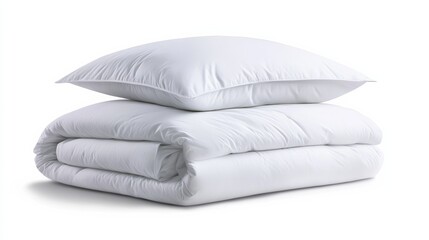 Product photography of luxury hybrid bedding set, clean lighting