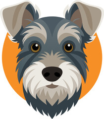 Glen of Imaal Terrier dog  vector icon 