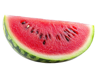 Watermelon wedges isolated on transparent background. PNG.