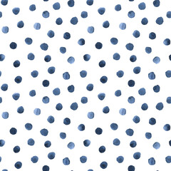 Abstract watercolor polka dots confetti background