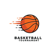 Basketball logo design template, basketball team emblem collection, basketball tournament logo design vector illustration
