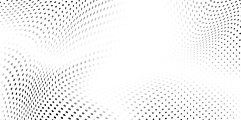 Dot halftone gradient texture. Vanishing polka dot background. Repeating dots gradation pattern background abstract simple art