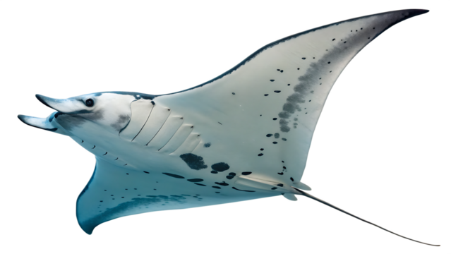  manta-ray- isolated on white background png, ai generated