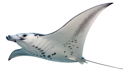  manta-ray- isolated on white background png, ai generated