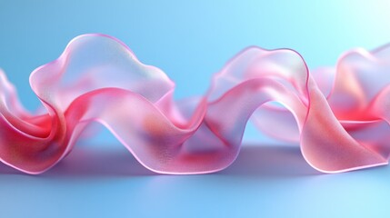 Delicate, flowing, translucent fabric