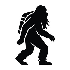 Fototapeta premium elegant fairy silhouette blowing glowing sparkles