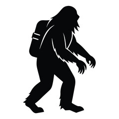 elegant fashion model silhouette in long gown