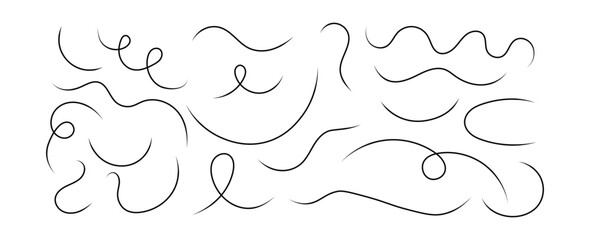 Drawn Dotted Line Vector Collection – Sketch Style Dashed Strokes on Transparent Background for Creative Layouts and Minimalist Design Elements”