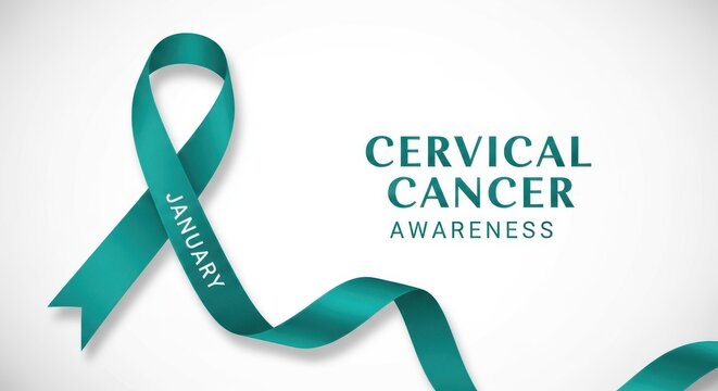 Cervical Cancer Awareness Month Spreading Prevention Messages and Information - Powered by Adobe