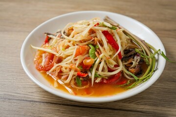 Papaya salad, Som Tam , som tum, thai food, isan food,Thai isan kitchen , som tum thai