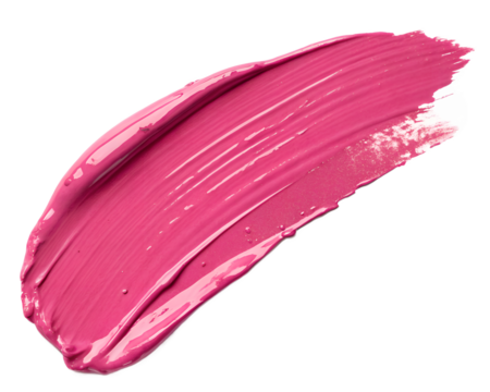 pink paint brush stroke on transparent background. png