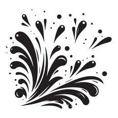 black ink splat background