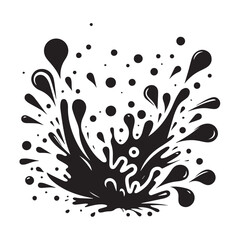 black ink splat background