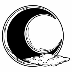 vector illustration of a moon