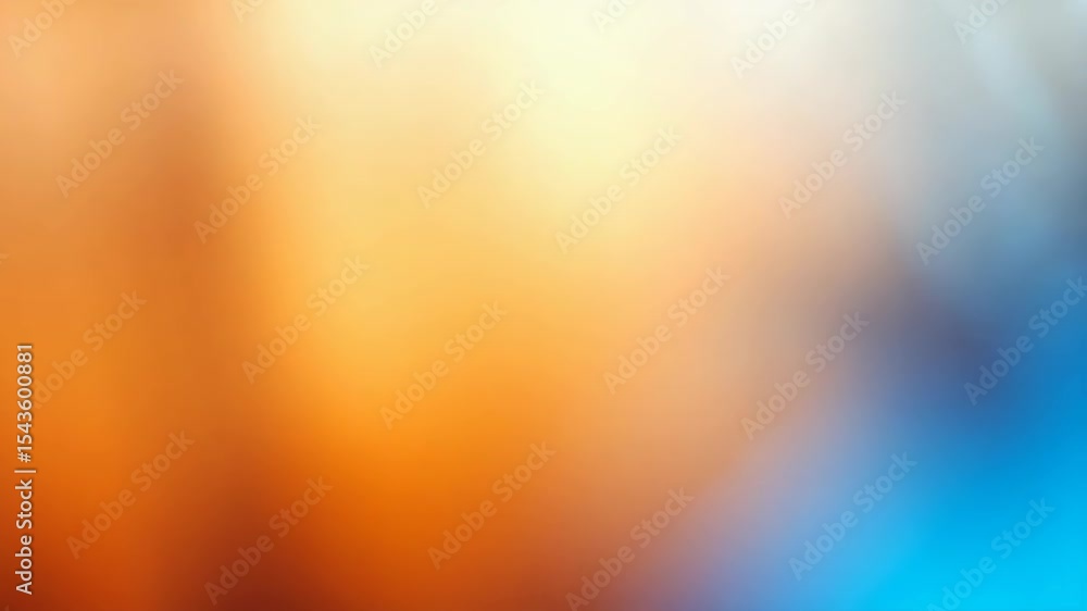 Poster abstract blurred background with warm and cool tones in a dynamic pattern