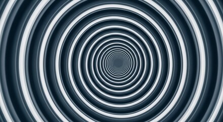 Naklejka premium Endless Rings Tunneling into Infinite Depth and Dimension.