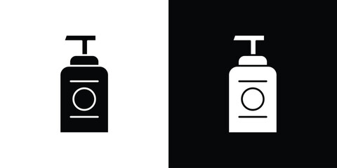Baby shampoo container icon collection. line stroke icon. EPS 10