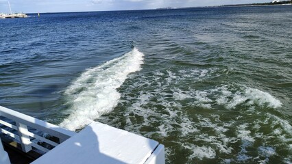 the sea and the ship in the sea in the background © MARIA