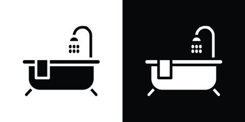 Bathroom icon collection. line stroke icon. EPS 10
