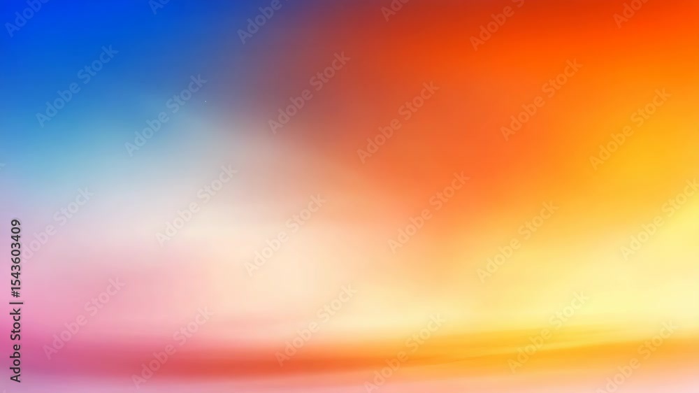 Aufkleber abstract colorful blurred background with vibrant warm hues and soft gradient blending