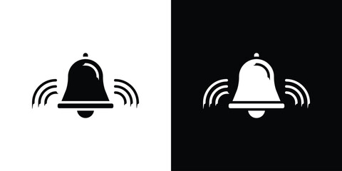 Bell ring icon collection. line stroke icon. EPS 10