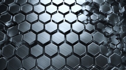 Metal Hexagon Pattern Texture