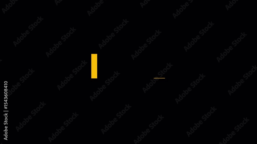 Aufkleber loading animation minimalist abstract animation: golden lines emerging on black background.alpha cha