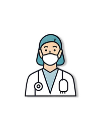 Fototapeta premium A medical doctor icon
