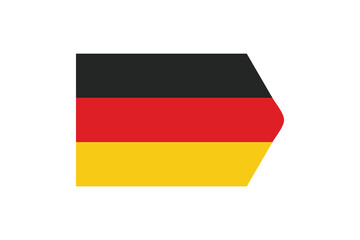 Flag of Germany. German wavy flag digital vector illustration. Fluttering flag.