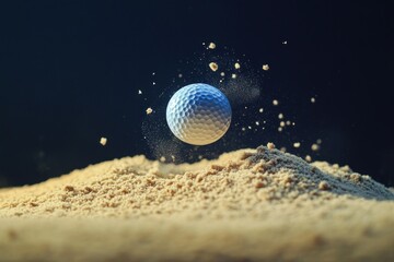Sphere impact on granular material