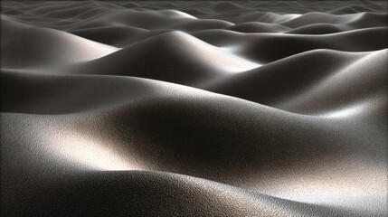 Obraz premium Abstract Waves in Black and Gray