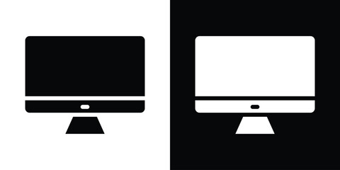 Computer screen icon collection. line stroke icon. EPS 10