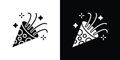 Confetti icon collection. line stroke icon. EPS 10