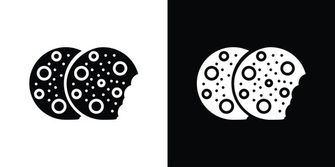 Cookie icon collection. line stroke icon. EPS 10