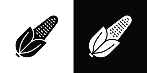 Corn icon collection. line stroke icon. EPS 10
