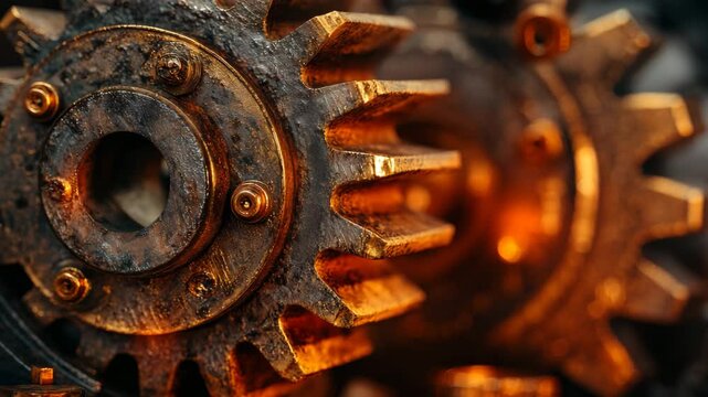 Old Clockwork Cog with Steampunk Vibe
