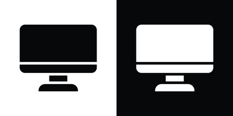 Desktop icon collection. line stroke icon. EPS 10