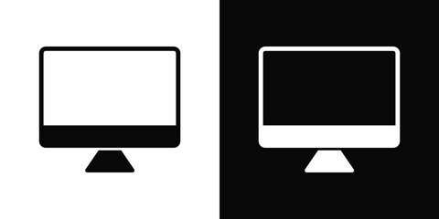 Desktop icon collection. line stroke icon. EPS 10