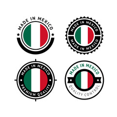 National flag of the Mexico, set flat vector icon